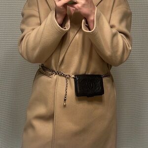 Authentic Chanel mini crossbody Bag with Belt chain